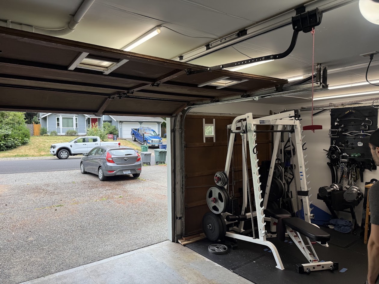 Garage door maintenance work by Gaston's Garage Doors in Everett WA